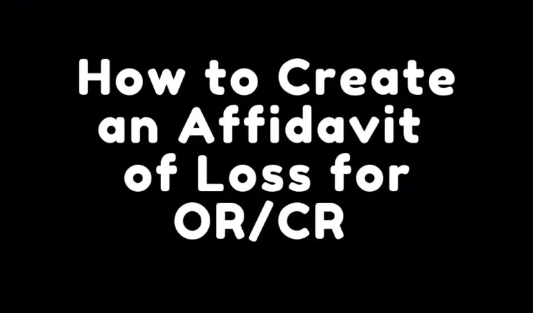 Affidavit-Loss-ORCR