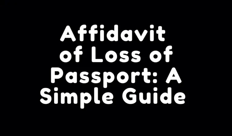 Affidavit-Loss-Passport